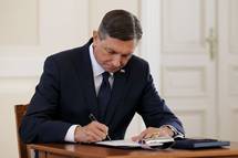 Predsednik republike je podpisal odlok o razpisu letonjih rednih volitev v Dravni zbor RS
