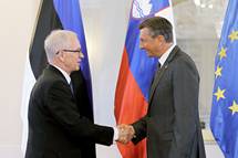 Predsednik Pahor je sprejel predsednika Parlamenta Republike Estonije Eikija Nestorja