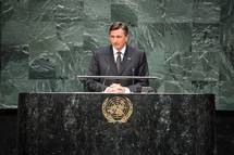 Predsednik Borut Pahor v imenu Republike Slovenije na sploni razpravi 69. zasedanja Generalne skupine Organizacije zdruenih narodov
