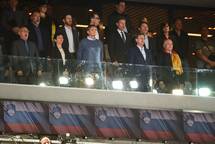 Predsednik Pahor si je ogledal kvalifikacijsko tekmo za evropsko prvenstvo v rokometu med Slovenijo in Nemijo