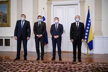 Predsednik Pahor v Sarajevu napovedal donacijo cepiv in znova potrdil slovensko podporo Bosni in Hercegovini na njeni evropski poti 