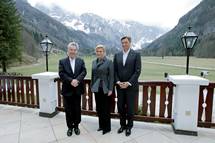 Predsednik Pahor v Logarski dolini gosti trilateralno sreanje predsednikov Slovenije, Avstrije in Hrvake