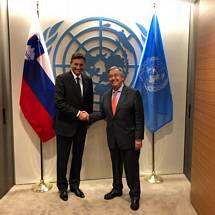 Ob robu visokih dogodkov in splone razprave 73. zasedanja Generalne skupine OZN ve dvostranskih sreanj predsednika Pahorja s tujimi sogovorniki