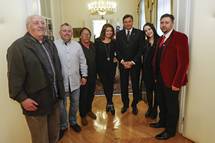 Predsednik republike sprejel slovenske glasbene ustvarjalce