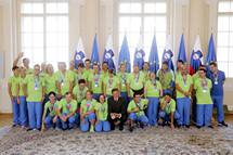 Predsednik republike Borut Pahor sprejel ekipo Specialne olimpiade Slovenije