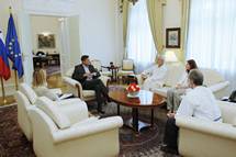 Predsednik republike Borut Pahor sprejel predstavnike svetovno nazorske kozmoloke skupnosti UPASANA 