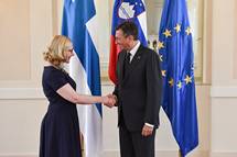 Predsednik Pahor sprejel predsednico Parlamenta Republike Finske