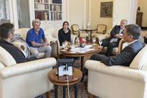 Predsednik Pahor sprejel Toma Krinarja na pogovor