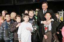 Predsednik Pahor na prireditvi v Osnovni oli Ljudski vrt na Ptuju