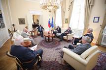Predsednik republike je sprejel novega predsednika SAZU in lane organizacijskega odbora posveta Slovenska sprava 