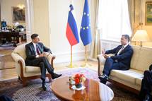 Predsednik Pahor je sprejel ministra za zunanje zadeve in mednarodno sodelovanje Italijanske republike Luigija Di Maia