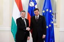 Predsednik Pahorsprejel predsednika Dravnega zbora Madarske Lszla Kvrja