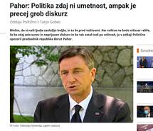 Pogovor predsednika Pahorja za oddajo Politino s Tanjo Gobec
