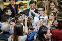 Predsednik republike Borut Pahor obiskal svojo Osnovno šolo Ivana Roba Šempeter pri Gorici