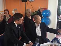 Predsednik republike na praznovanju 105. rojstnega dne gospoda Franca Penia