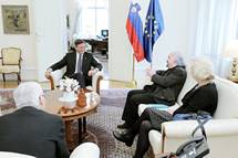 Predsednik republike sprejel Jennifer Clement, predsednico mednarodnega PEN ter vodstvo Slovenskega centra PEN