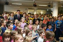 Predsednik Pahor na O Orehek Kranj simbolno otvoril humanitarni deseti opkov tek