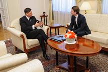 Predsednik republike Borut Pahor sprejel avstrijskega zunanjega ministra Sebastiana Kurza