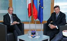 Predsednik republike Borut Pahor se je ob robu Stratekega foruma Bled sreal tudi s predsednikom Sveta ministrov Italijanske republike Enricom Letto
