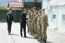 Predsednik Pahor obiskal slovenske vojake v vojaški bazi Butmir