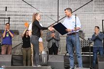 Predsednik Pahor ob 25-letnici tudentski prireditvi kisova trnica vroil Zahvalo predsednika republike
