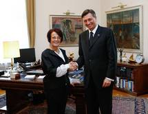 Predsednik republike Borut Pahor gostil predsedujoo avstrijskemu Zveznemu svetu Ano Blatnik 