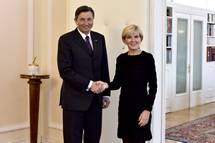 Predsednik Pahor sprejel ministrico za zunanje zadeve Avstralije Bishop