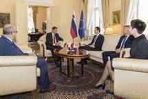 Predsednik republike je sprejel delegacijo Nove Slovenije pod vodstvom predsednika Mateja Tonina