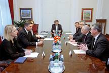 Predsednik Republike Slovenije Borut Pahor je sprejel na pogovor predstavnike Svetovne luteranske zveze in Evangelianske cerkve na Slovenskem