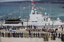 Predsednik Pahor nagovoril zbrane na slovesnosti ob 23-letnici delovanja 430. mornarikega diviziona in vrnitvi posadke venamenske ladje Triglav 11 z mednarodne operacije