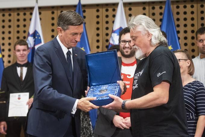 Predsednik Pahor je priredil sprejem ob zakljuni prireditvi nateaja Prostovoljec leta 2018