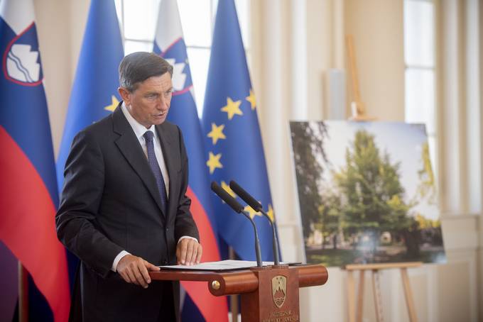 Predsednik Pahor je priredil sprejem ob 30. obletnici posaditve Lipe sprave
