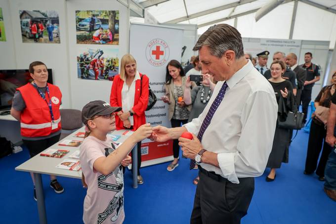 Predsednik Republike Slovenije Borut Pahor se je udeleil odprtja Bogatajevih dnevov zaite in reevanja na Ptuju