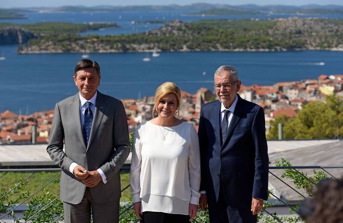 Trilateralno sreanje predsednikov Slovenije, Avstrije in Hrvake v ibeniku