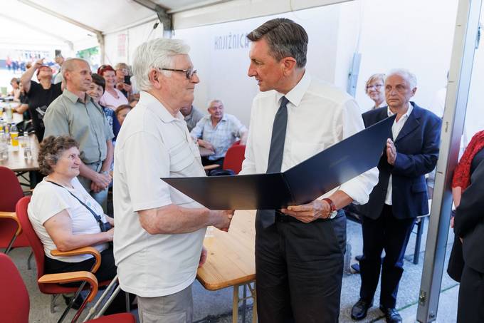Predsednik Pahor na slovesnosti ob 23-letnici Obine Cankova in 130-letnici delovanja PGD Cankova