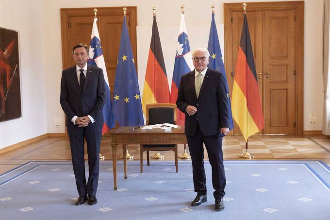 Predsednik Pahor in predsednik Steinmeier za mono in enotno Evropsko unijo