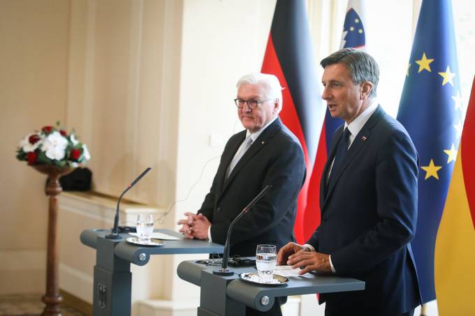 Predsednik Pahor na uradnem obisku v Sloveniji gosti predsednika Zvezne republike Nemije Steinmeierja