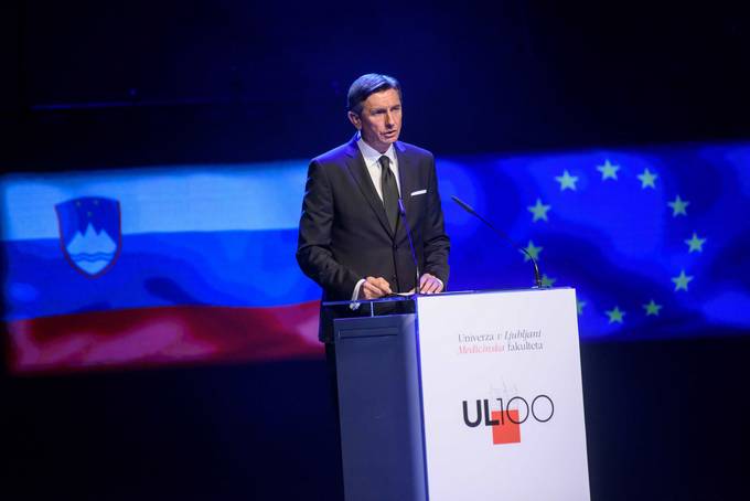 Predsednik Pahor na slavnostni prireditvi "Nemogoe telo" v poastitev stote obletnice Medicinske fakultete Univerze v Ljubljani