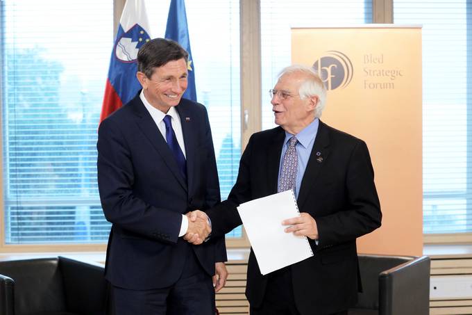 Predsednik Pahor se je udeleil 14. BSF in z estonsko predsednico Kersti Kaljulaid nastopil v pogovoru o prihodnosti EU