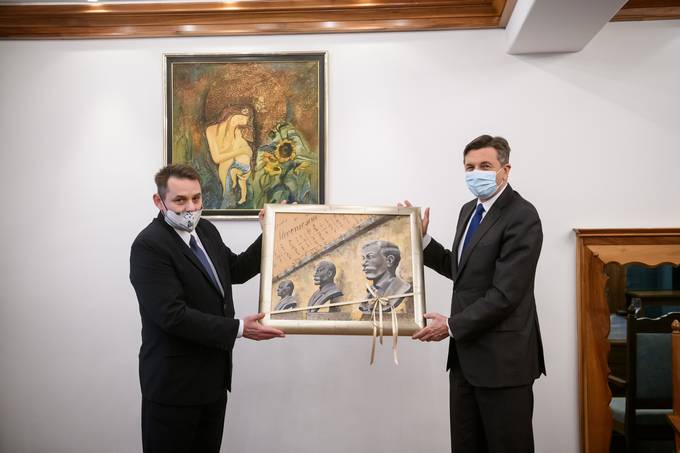 Predsednik republike ob vstopu v leto Josipa Ipavca v entjurju
