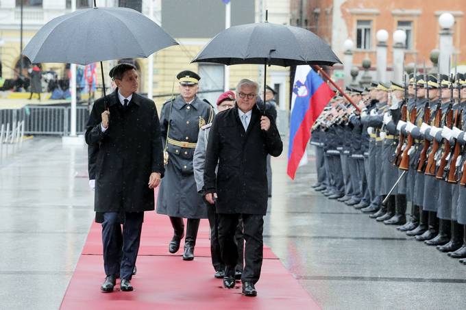 Predsednik Pahor na uradnem obisku v Sloveniji gosti predsednika Zvezne republike Nemije Steinmeierja