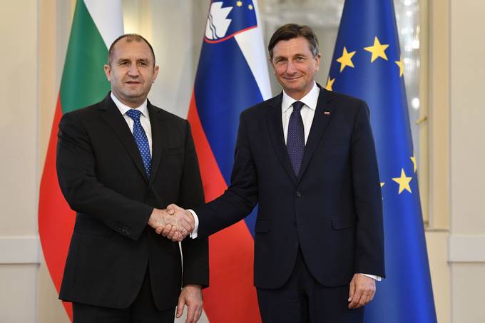Predsednik Pahor in gospa Pear na uradnem obisku v Sloveniji gostita predsednika Republike Bolgarije Radeva s soprogo