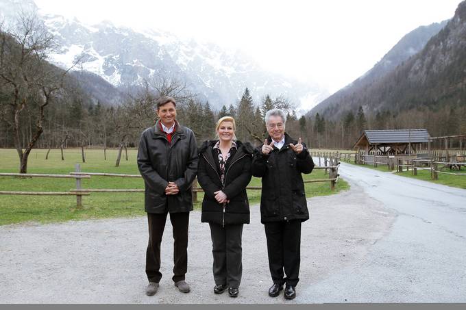 Trilateralno sreanje predsednikov Slovenije, Avstrije in Hrvake v Logarski dolini