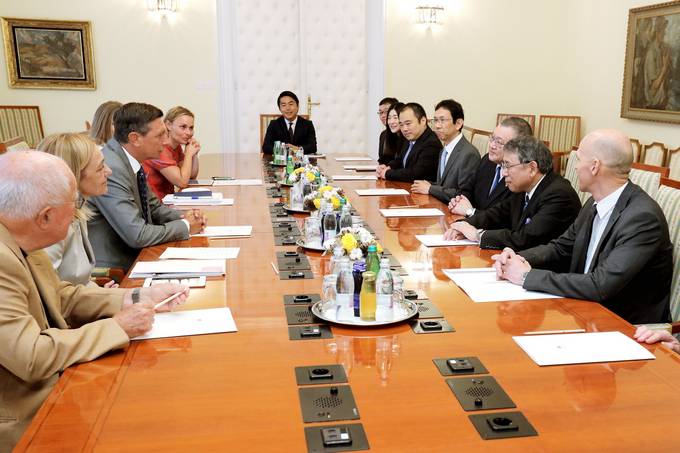 Predsednik republike sprejel predstavnike URI-Soa, Toyota Motor Corporation in Fujita Medical University iz Japonske