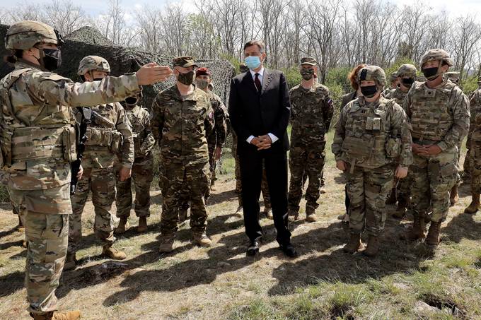 Predsednik Republike Slovenije in vrhovni poveljnik obrambnih sil Borut Pahor na mednarodni vojaki vaji Zvezdni vitez 2021: "Pripadnice in pripadniki Slovenske vojske so steber nae nacionalne varnosti"
