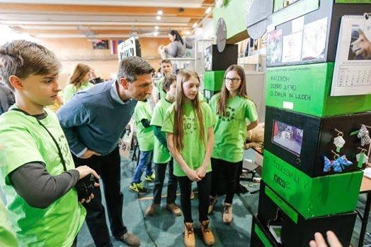 Predsednik republike na otvoritvi finala mednarodnega programa »First Lego League« regije Adria