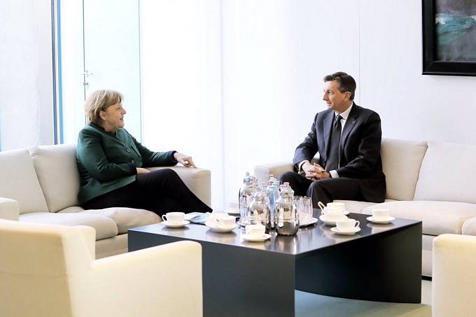 Predsednik Pahor v Berlinu z nemko kanclerko Merkel