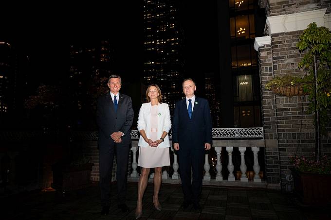 Predsednik Pahor na sprejemu v New Yorku uradno predstavil kandidaturo Slovenije za lanstvo v Varnostnem svetu ZN