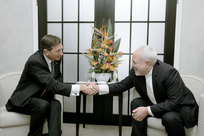 Predsednik Pahor se je sestal z zunanjim ministrom Irana Mohammadom Javadom Zarifom