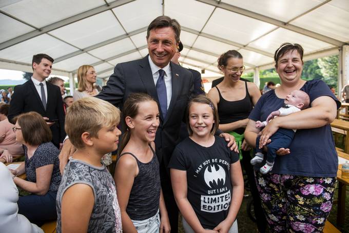 Predsednik Pahor na prireditvi ob 140-letnici PGD �iberci